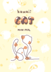 Kawaii cat minimal