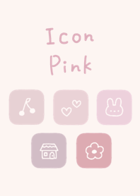 Cute pink icon