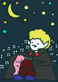 The night with a kind-hearted vampire