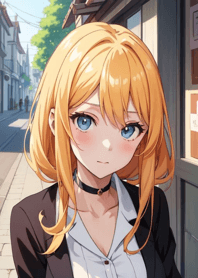 Close-up of a cute chibi girl 0E69EC