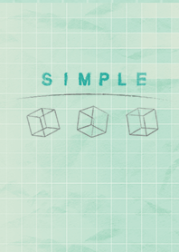 棋盤稿紙綠豆糕｜綠色底子帶白色方格｜簡約