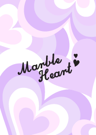 Purple marble love for world