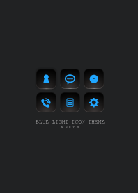 BLACK -BLUE LIGHT ICON THEME SWITCH-