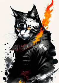 水墨猫武士 7303F3