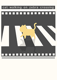 cat zebra crossing J-dark gray (Re4)
