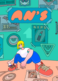 AN's girl (green & pink)