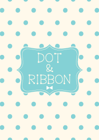 Dot and Ribbon pastel blue