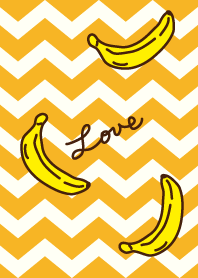 Banana - Orange zigzag-