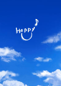 Happy Smile in the Blue Sky