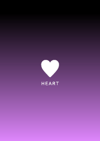 Simple Heart  Gradation//Black&PK Purple
