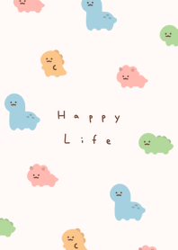 慵懶恐龍 /light beige.