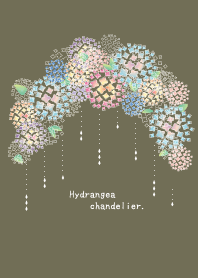 Hydrangea chandelier.
