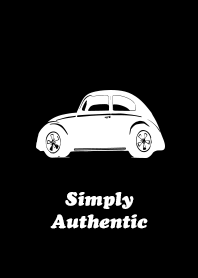 Simply Authentic Oval Car Black-White