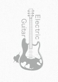Electricguitar heart ver_B&W3