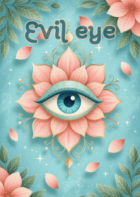 Evil Eye:Hamsa Protection & Floral Charm