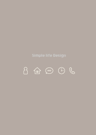 Simple life design -beige3-