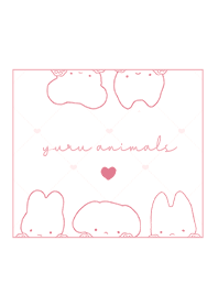 Relaxed Animals 1  - W x Pink 02