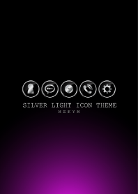 SILVER LIGHT ICON THEME -PURPLE- 4