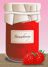 Theme of jam (strawberry)