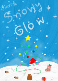 Merry snowy glow