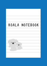 KOALA NOTEBOOK/BLUE/WHITE