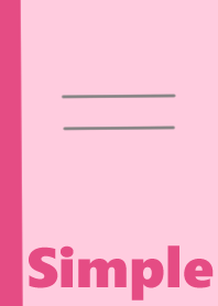 Pink note & simple