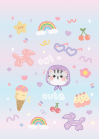 แมวน้อยน่ารัก มินิมอล : พาสเทล :-)