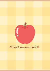 蘋果和黃格子（米色）