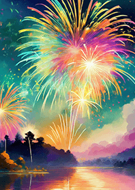 Beautiful Fireworks Theme#607