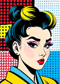 美麗的和服女人