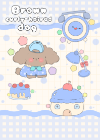 Brown curly-haired dog2