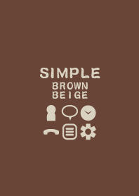 SIMPLE brown×beige