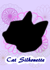猫シルエット（和風）