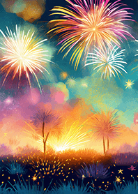 Beautiful Fireworks Theme#249