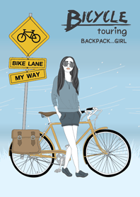 Bicycle touring BACKPACK...GIRL