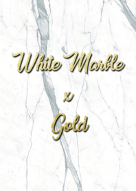 White Marble x Gold
