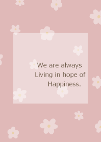 flower pattern /pink beige