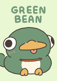 嗚比的朋友＿喜歡緊緊的綠豆