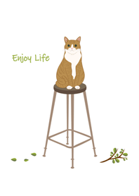 High chair(Orange cat)