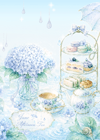 Hydrangea Afternoon Tea -light blue-