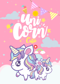 Unicorn Kawaii Pink