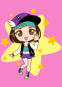 Chibi Korean Girl Theme