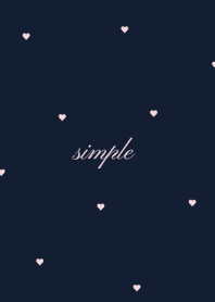 Heart Pattern*  RichNavy_pink.