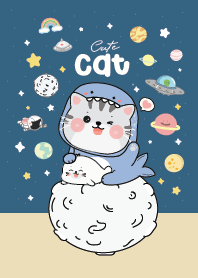 Cat Shark Space Navy