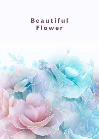 Beautiful Flower-PINK&BLUE- 15