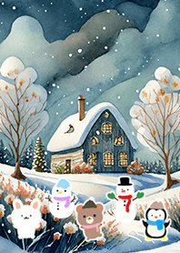 可愛い北欧風着せかえ(Winter-117)