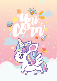 Unicorn Galaxy Pink Lady Pastel