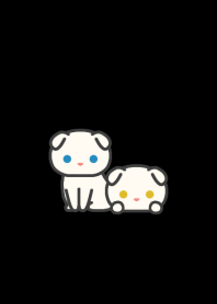 White Fold Cat*darkmode*short-haired*