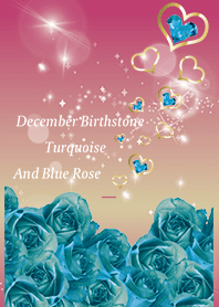Pink / December Stone turquoise
