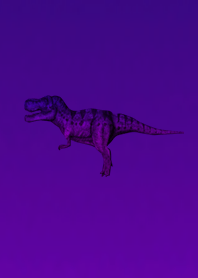 パープルブルーシンプル恐竜
